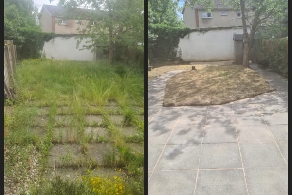 A back garden tidied up in bothwell. 3