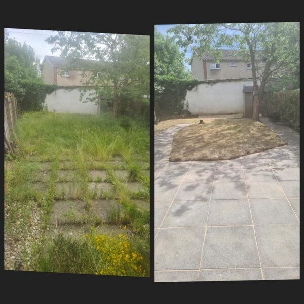 A back garden tidied up in bothwell. 3